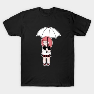 Cute girl with umbrella T-Shirt